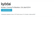 Tablet Screenshot of kyodairestaurant.com